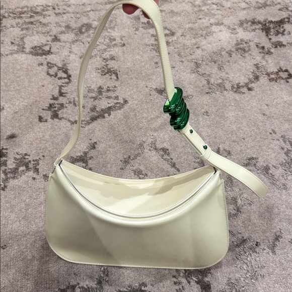 Bottega Veneta Handbags - Bottega veneta white flap shoulder bag